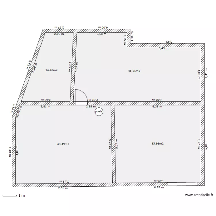 maison. Plan de 
