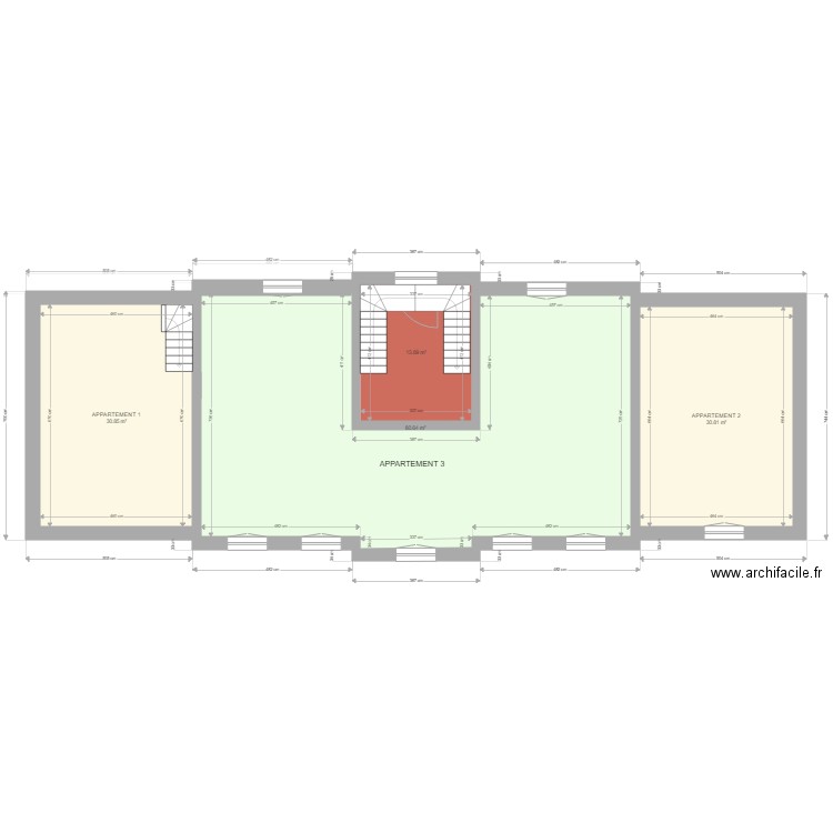 maison yvetot 1er etage ERDF. Plan de 0 pièce et 0 m2