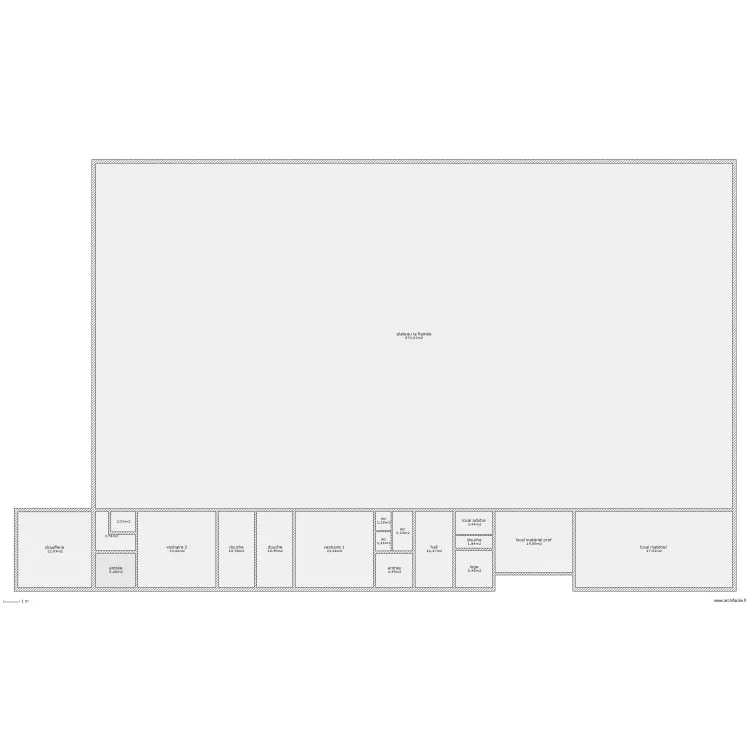 gymnase Pierre de la Ram&eacute;e. Plan de 