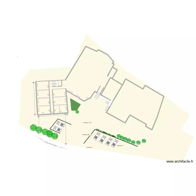 PLAN MASSE LES FRASSES Cadastre. Plan de 