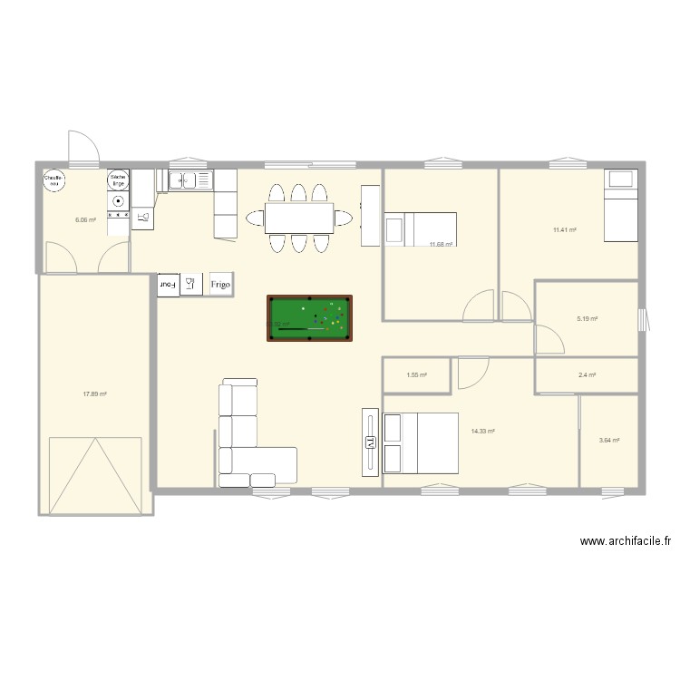 MAISON PHENI. Plan de 0 pièce et 0 m2