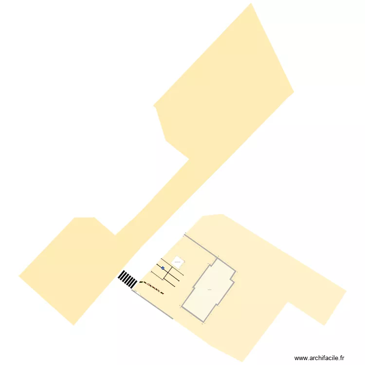 parking &eacute;cole. Plan de 