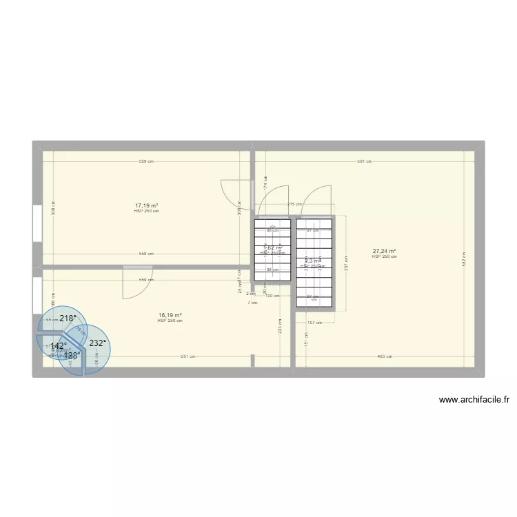 Appart 1 er &eacute;tage BAT 2. Plan de 