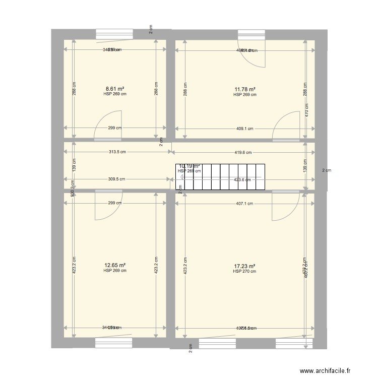 ETAGE SITUATION EXISTANT. Plan de 0 pièce et 0 m2