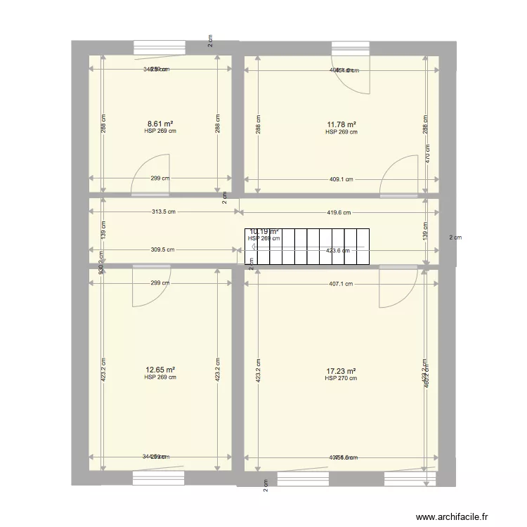 ETAGE SITUATION EXISTANT. Plan de 