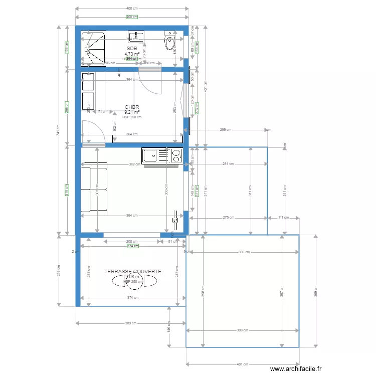 PETITE MAISON vic. Plan de 