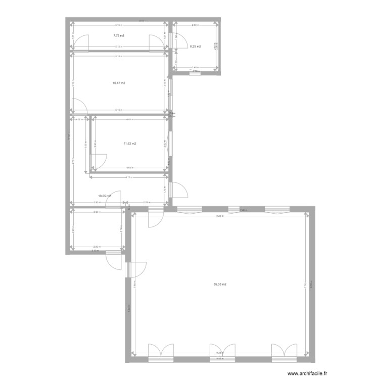 Extension 3. Plan de 0 pièce et 0 m2