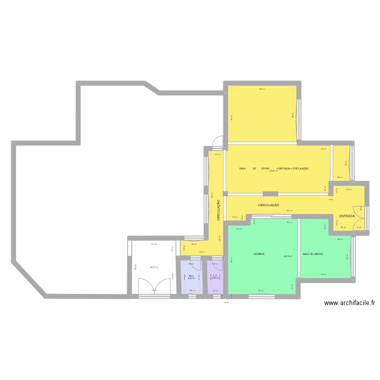 ESTRADA. Plan de 5 pièces et 157 m2