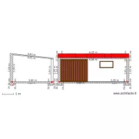 cabane jardin plan de coupe