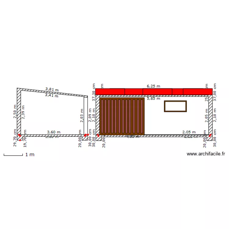 cabane jardin plan de coupe. Plan de cabane jardin plan de coupe. Plan de