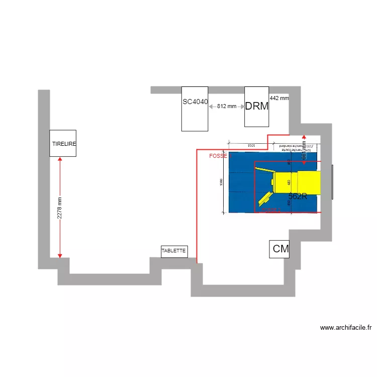 PLAN DE MASSE PROJET ST NICOLAS S87. Plan de 