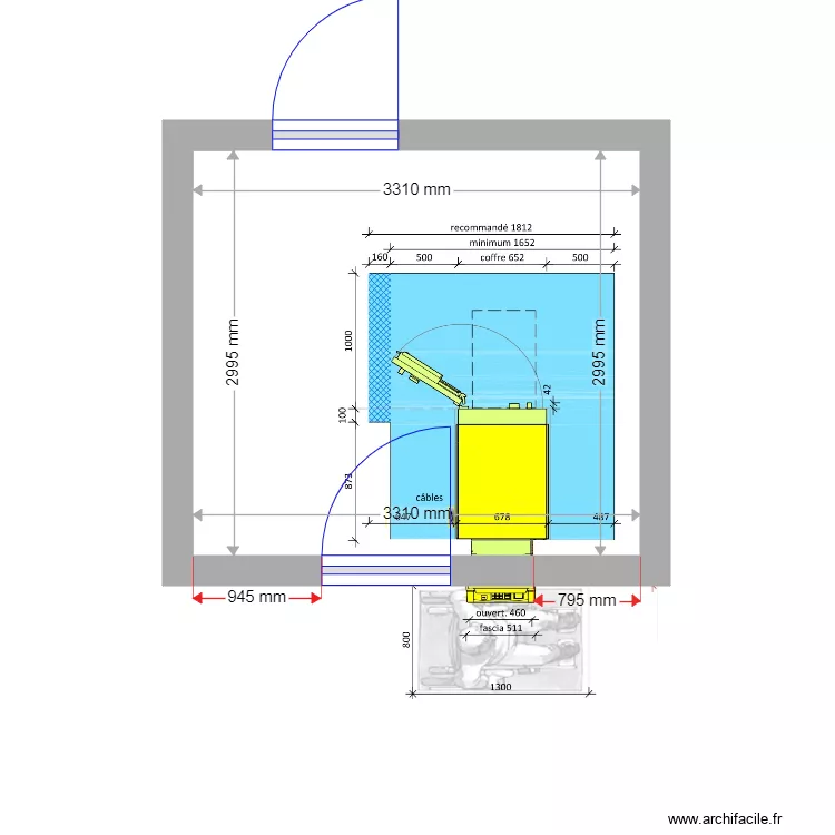 PLAN DE MASSE EXISTANT GHISONACIA. Plan de 