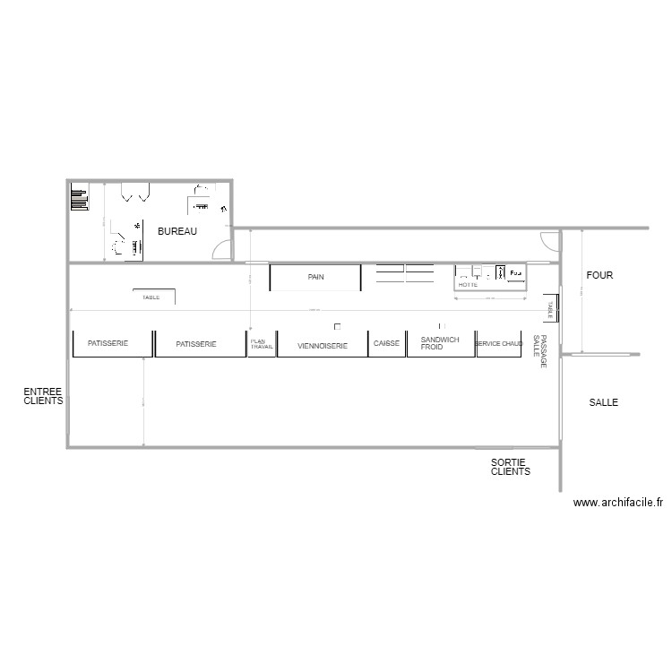 BOULANGERIE VENTE. Plan de 0 pièce et 0 m2