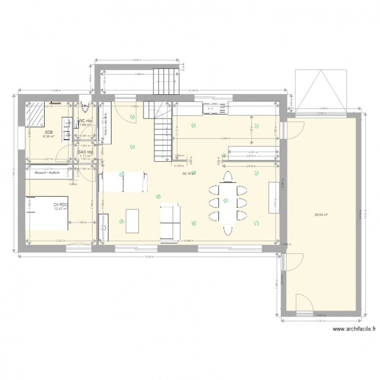 RDC Lescar RDC. Plan de 0 pièce et 0 m2