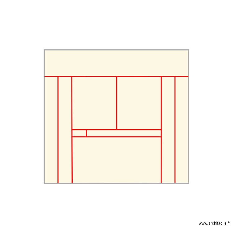 dressing. Plan de 0 pièce et 0 m2