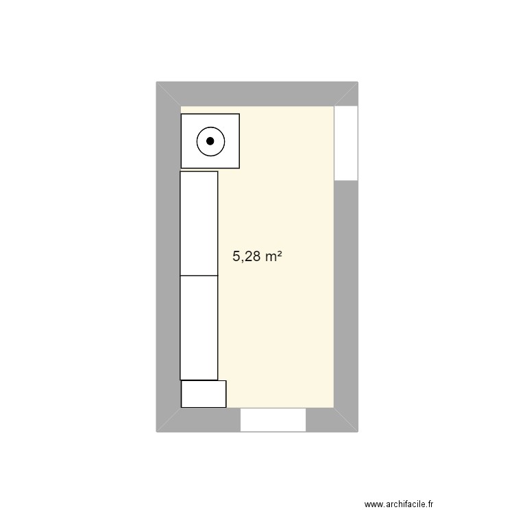 buanderie. Plan de 0 pièce et 0 m2