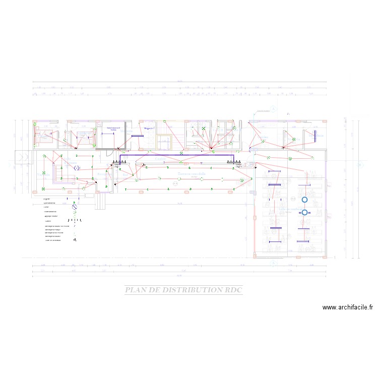 Eclairage RDC  HOTEL KRIBI. Plan de 0 pièce et 0 m2