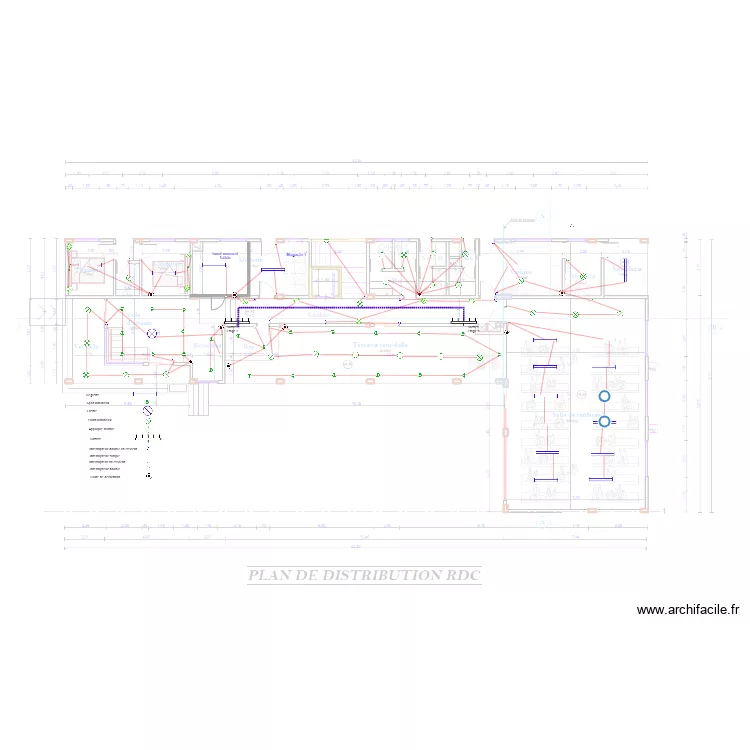 Eclairage RDC  HOTEL KRIBI. Plan de 0 pièce et 0 m2