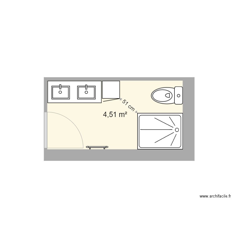 Projet 3 Salle de Bain Cadillac. Plan de 0 pièce et 0 m2