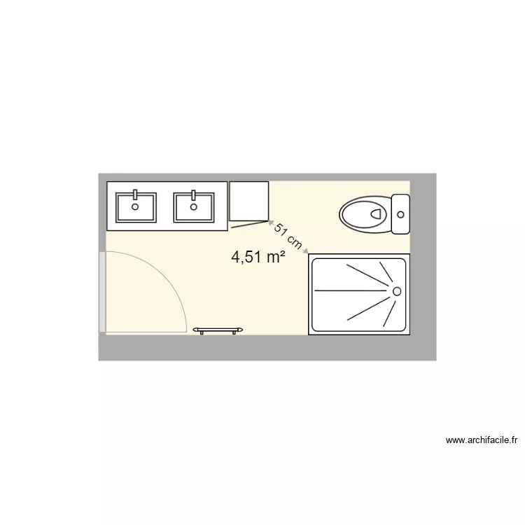 Projet 3 Salle de Bain Cadillac. Plan de 