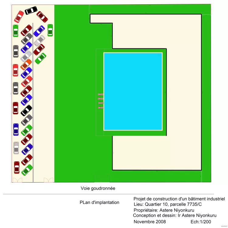 centre de loisir. Plan de 