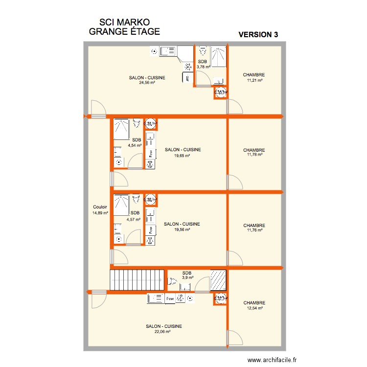 GRANGE MARKO VERSION 3. Plan de 0 pièce et 0 m2