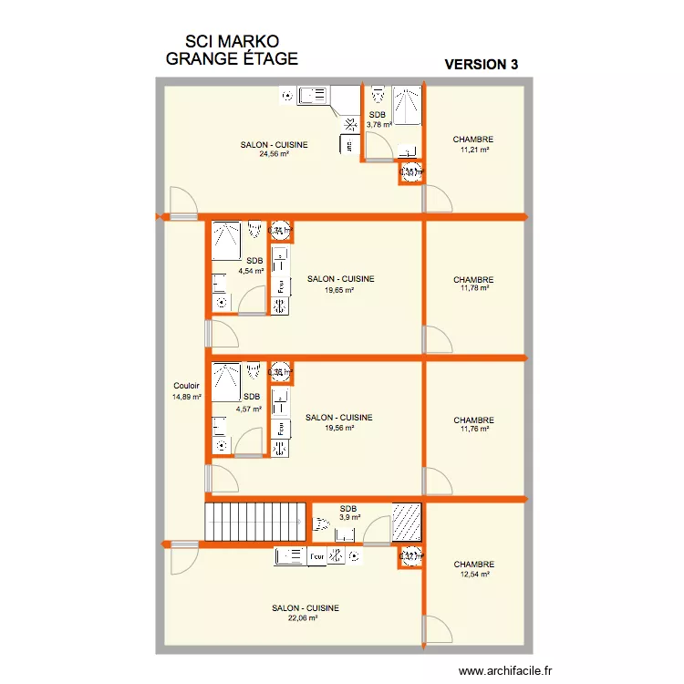GRANGE MARKO VERSION 3. Plan de 