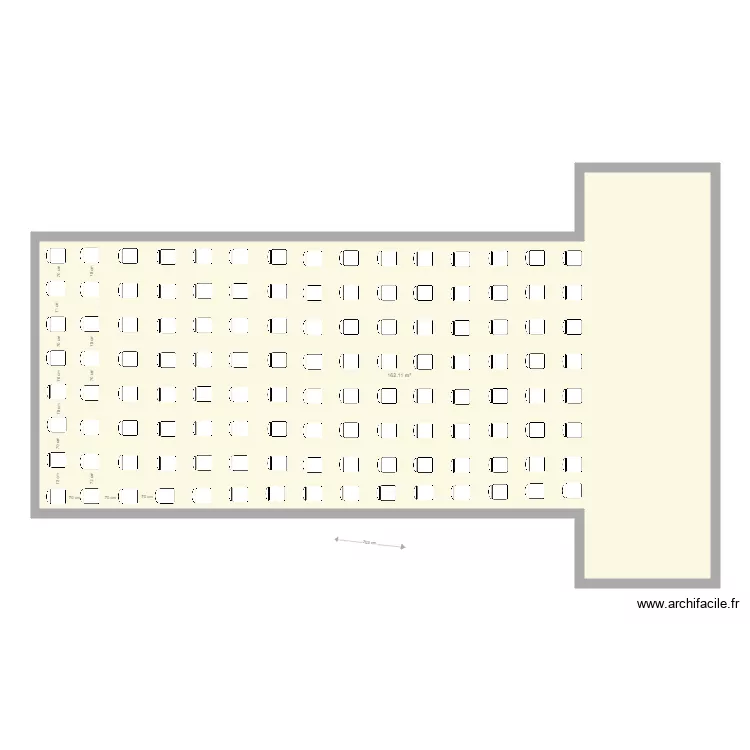 408 en th&eacute;&acirc;tre 70 centim&egrave;tres 120 personnes. Plan de 