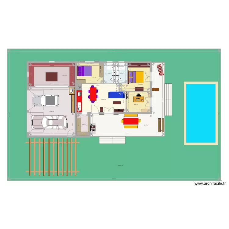 1000 x 1250 M2. Plan de 