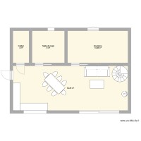 plan rdc maison 70m2