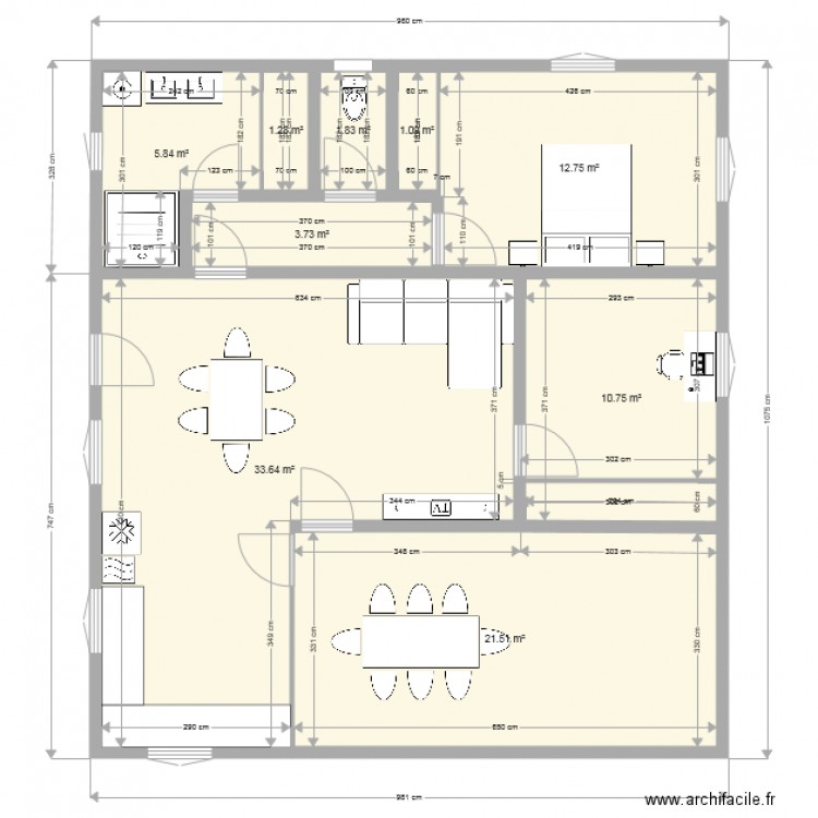 plan final 2. Plan de 0 pièce et 0 m2