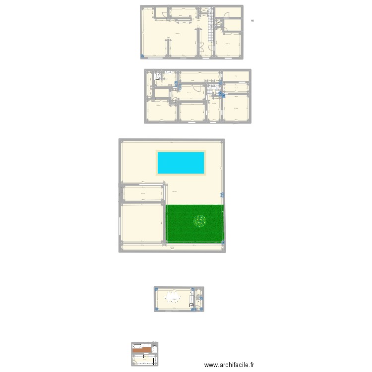 sorgues. Plan de 25 pièces et 545 m2