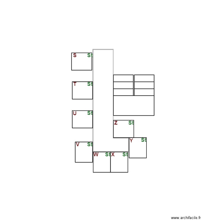 Arolles C 4 ème étage Vierge. Plan de 0 pièce et 0 m2