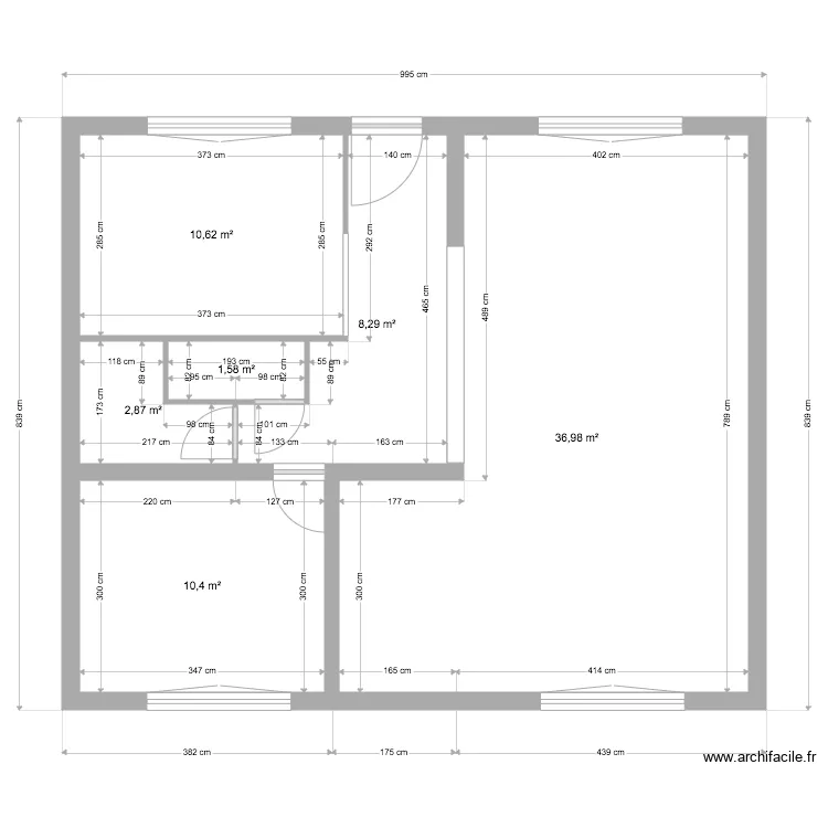 rdc mesures. Plan de 