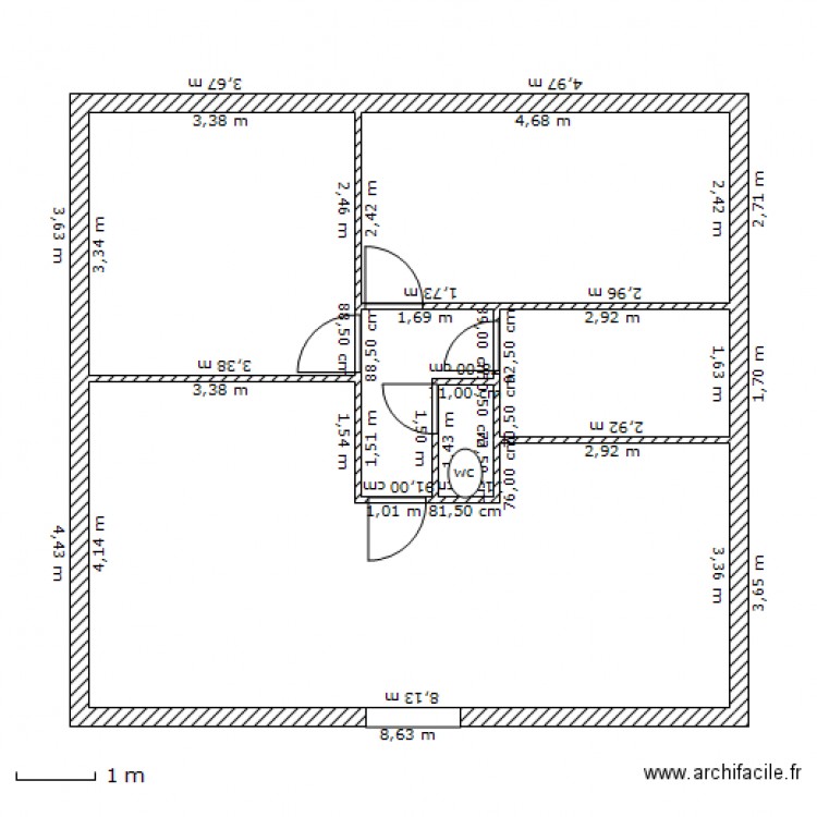 Maison Thierry Modif cotes. Plan de 0 pièce et 0 m2