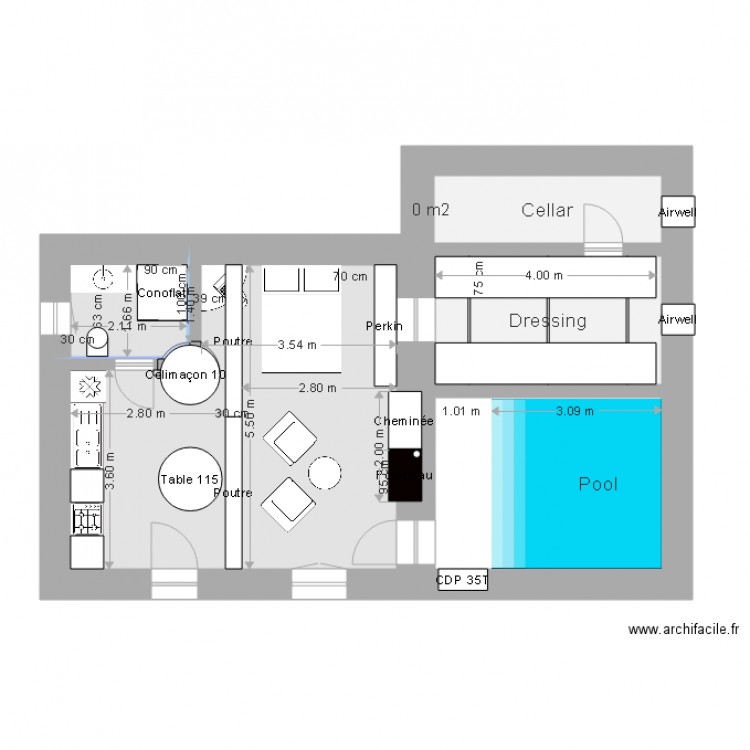 Colimaçon 108 PD Gris. Plan de 0 pièce et 0 m2