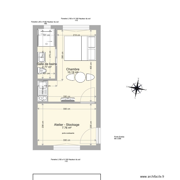 etage garage 3. Plan de 0 pièce et 0 m2