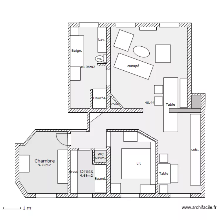 30 T 2805. Plan de 