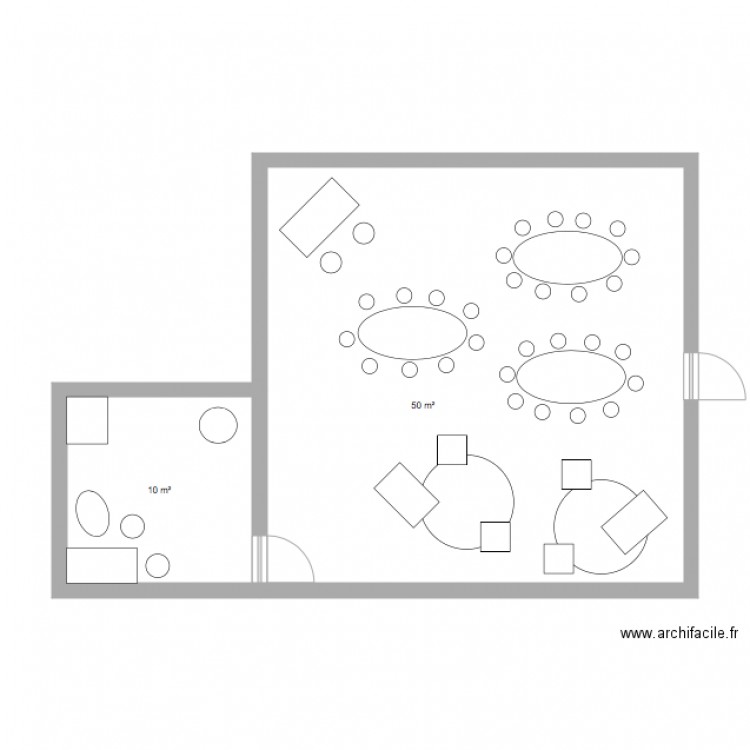 Salon running. Plan de 0 pièce et 0 m2