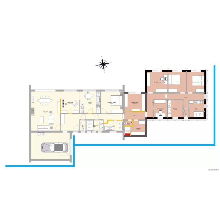 Vedrin annexe seule. Plan de 