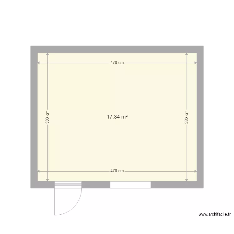 Plan container hangar. Plan de 