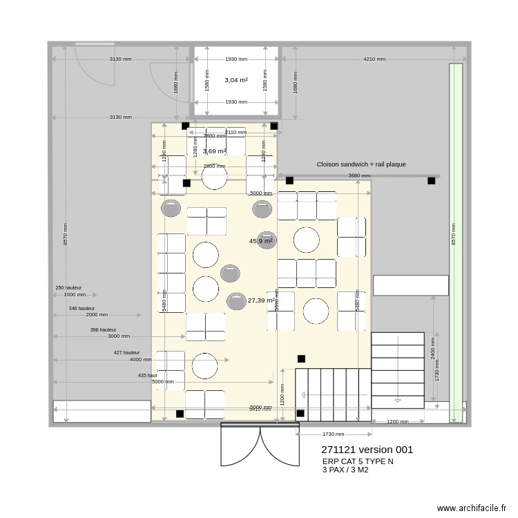 ecozone. Plan de 4 pièces et 111 m2