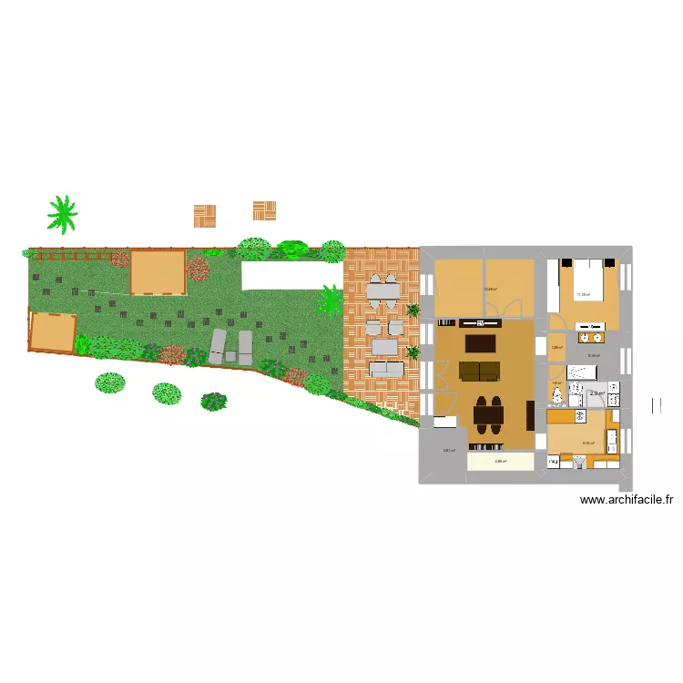 ma maison interieur. Plan de 
