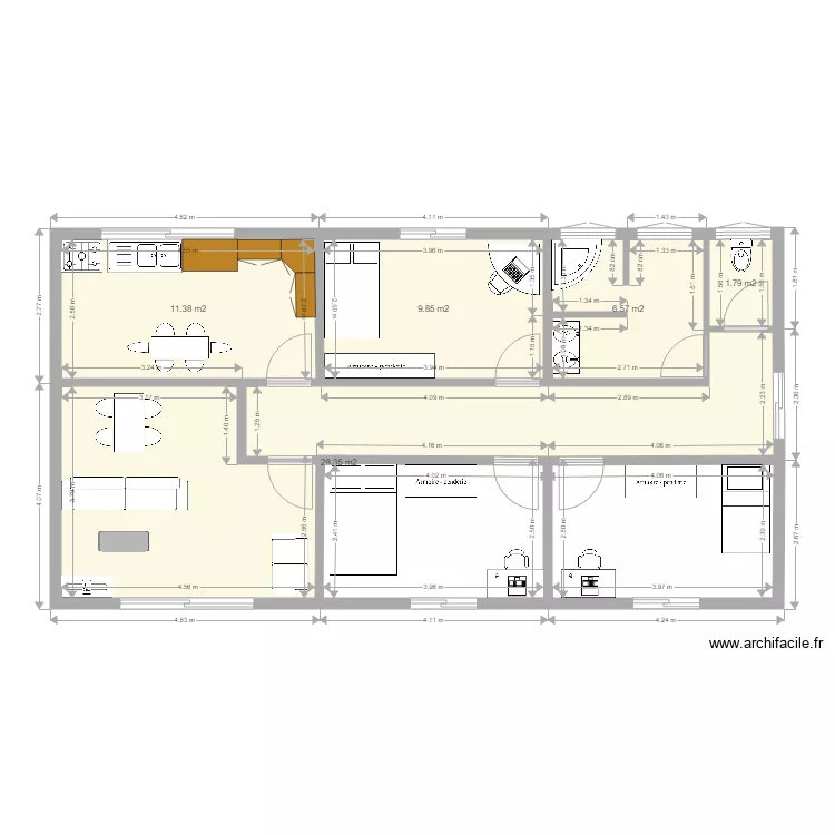 plan de maison . Plan de 