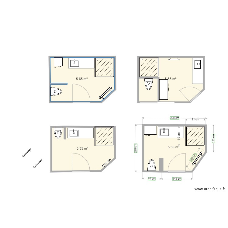 sdb. Plan de 0 pièce et 0 m2