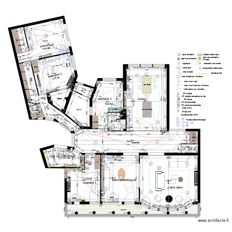 appartement THILLOY PROJET plan électrique 11 09 18. Plan de 0 pièce et 0 m2