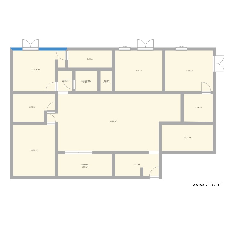 maison 1. Plan de 0 pièce et 0 m2