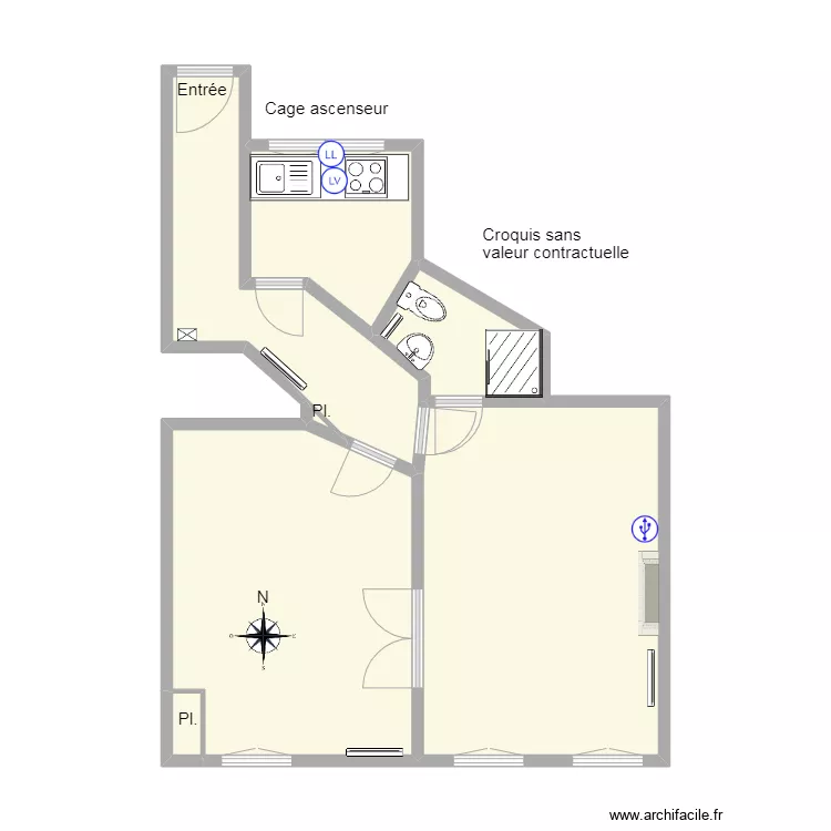 6 Cernuschi 102. Plan de 