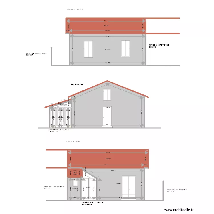 VENDREDI beaumarchais facades. Plan de VENDREDI beaumarchais facades. Plan de