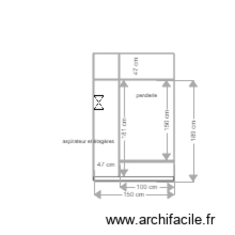 placard entr&eacute;e broncard int&eacute;rieur. Plan de 